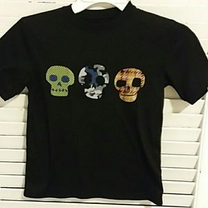 Boys Skull Pajama Shirt Size S